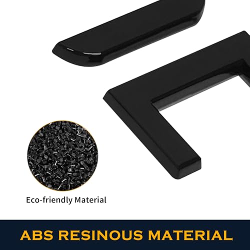Image of for Tesla Tailgate Letters Logo Rear Trunk Emblems, 3M Adhesive Compatible with Model 3 Y S X (Glossy Black)