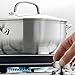 KitchenAid 3-Ply Base Brushed Stainless Steel Casserole Dish/Pan with Lid, 4 Quart
