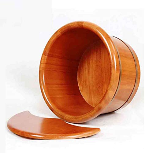Bassin pour faire tremper les pieds en bois naturel et seau de spa à domicile