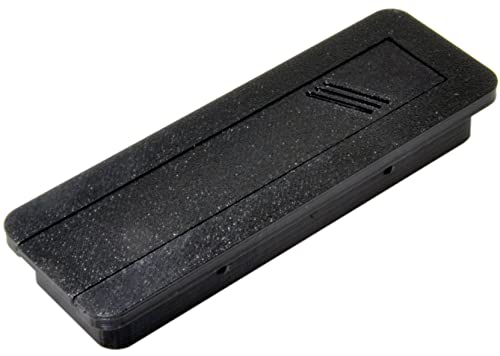Image of Aquameta Aquarium Feed Hole Cover for Fluval Flex 9 Gallon /34 L - Secure Escape & Intrusion Prevention - Easy Slide Mechanism - PETG Material - Black