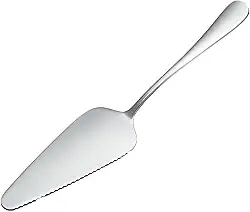 Espátula para Bolo e Torta, Aço Inox, Utensílio de Servir Gourmet Com Corte Serrilhado (Prata)