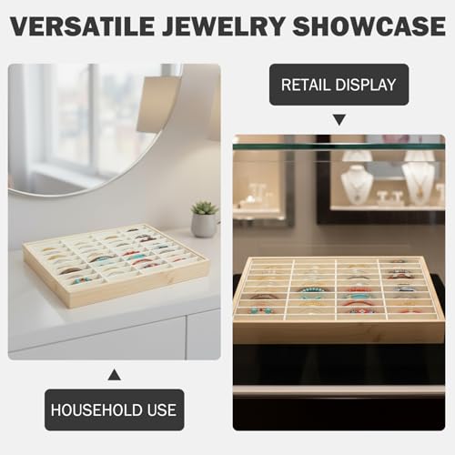 Présentoir de bracelet en bois pour esthétique coiffeuse et dressing moderne - 5