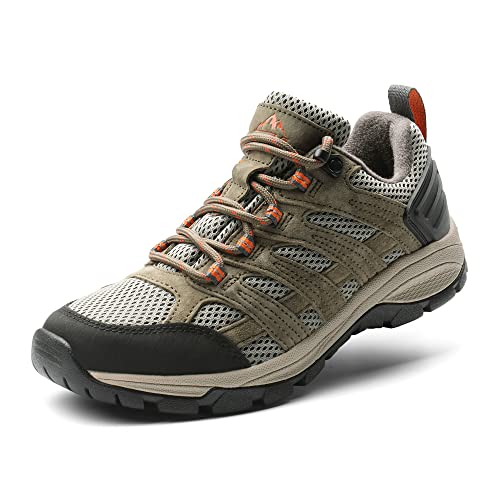 Best Hiking Tennis Shoes Womens: Top Picks for Comfort & Support 14 NORTIV 8 Women's Hiking Shoes Lightweight Breathable Mesh Walking Sneakers Outdoor Work Shoes Wander,Size 7.5,Khaki,SNHS222W