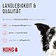 KONG 3-Fach Verstellbare Doppel-Hundeleine 2m I Für Große Hunde Bis 50kg I Größe L I Laufleine Mit 2 Robusten Karabinerhaken I Hochwertige Seil-Führleine in Schwarz