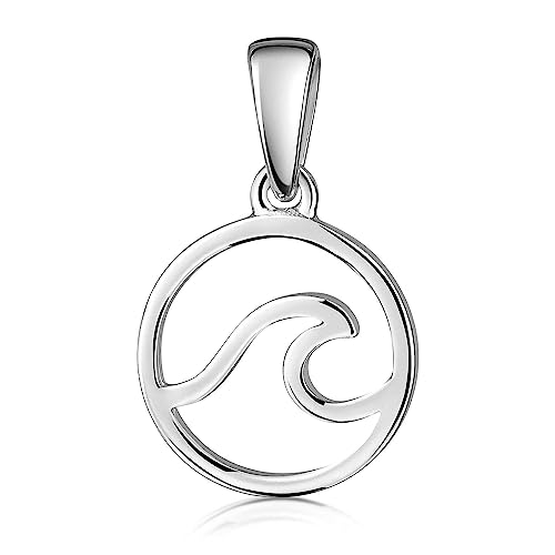 Pendentif vague MATERIA en argent à porter au quotidien pour un style marin unique