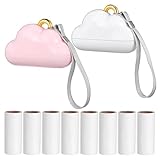 ORFOFE 2 Stück Packung Klebrige Fusselrolle Tierhaarentferner mit Griff...