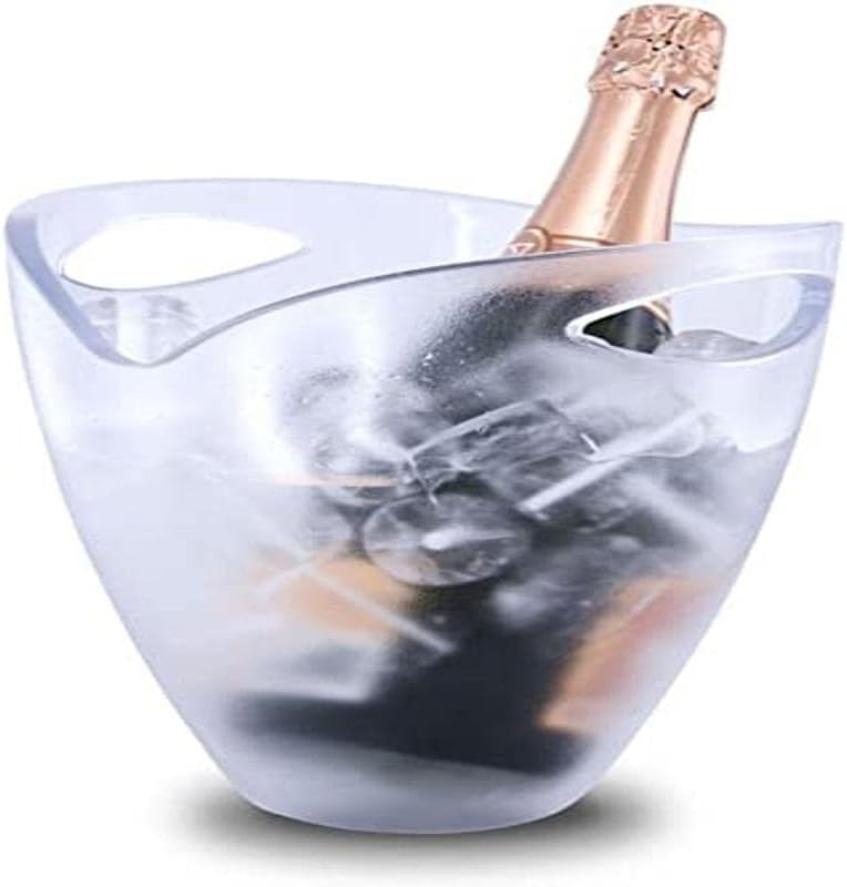 PulltexTransparent Ice Bucket, Acrylic, 21 x 21 x 26 cm