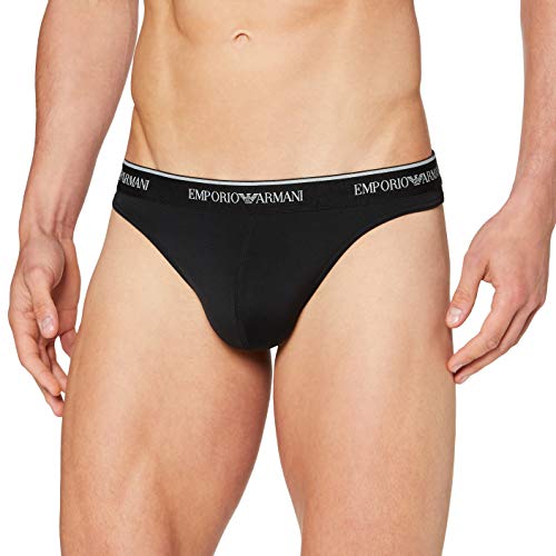 Preisvergleich Produktbild Emporio Armani Underwear Herren Thong Unterwäsche, Nero-Black, XL
