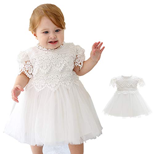 Meiqiduo Baby Girl Dress Christening Baptism Gowns Flower Gi