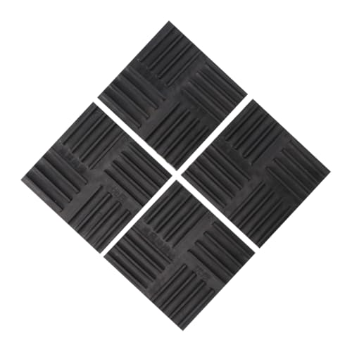 FUNOMOCYA 4 Pcs Washing Machine Vibration Mat Vibration Pad Anti Vibration Mounts Anti Vibration Dryer Pads Anti Vibration Mat Vibration Isolation Pads Black