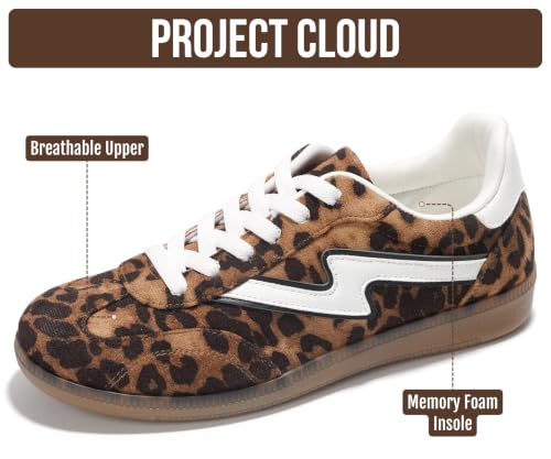Image of Project Cloud Non-Slip Fashion Sneakers for Women, Lace-Up Shoes