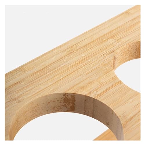 Soporte para botellas de vino de madera moderno simple miniatura 4