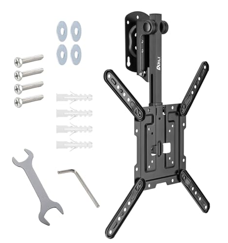 ARLI TV Deckenhalterung klappbar 23–55 Zoll neigbar schwenkbar faltbar Halter VESA bis 400×400 höhenverstellbar Deckenmontage Schrägdach für LED LCD OLED QLED Curved Fernseher bis 20 kg ARLI TV Deckenhalterung klappbar 23–55 Zoll neigbar schwenkbar faltbar Halter VESA bis 400×400 höhenverstellbar Deckenmontage Schrägdach für LED LCD OLED QLED Curved Fernseher bis 20 kg