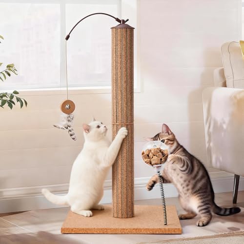 Rascador para Gatos Natural de Corcho y Cartón 26" miniatura 2