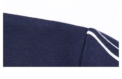 Winter Men's V-Neck Knitted Cardigan Fashion Simple Solid Line Cardigan Thickened Sweaters4