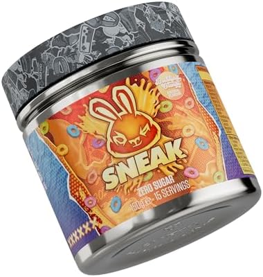 SNEAK | Electric Mango | Zero Sugar, Low-Calorie Energy Drink for Sustained Concentration & Focus | 40 Servings