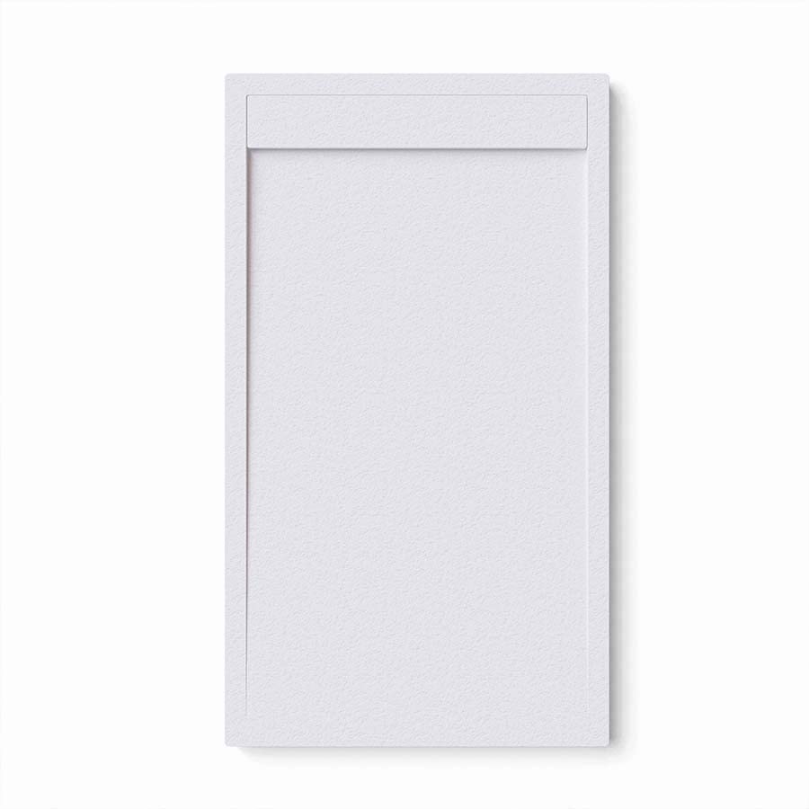 Piatto Doccia KOES In Resina - 90x170 Cm, Bianco, Antiscivolo, Antibatterico