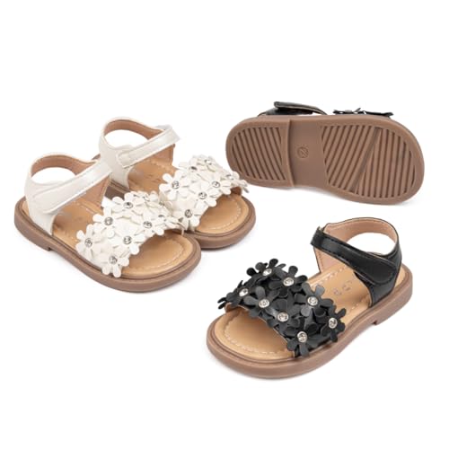 Image of Boys Girls Sandals Open Toe Breathable Princess Non-Slip Flats Summer Beach Lightweight Rubber Sole Sandals (Toddler /Little Kid)