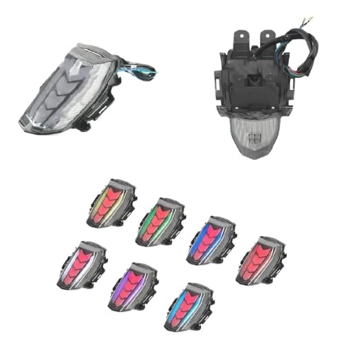 Luz trasera de motocicleta YZF-R15M V4.0 con señales de giro y freno LED de alta visibilidad 6