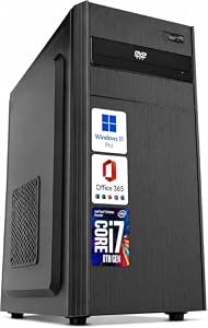 Desktop-PC • Intel Core i7-8700 • 16 GB RAM DDR4 • 512GB SSD nvme • Windows 11 Pro • WiFi • Office 365 • sofort einsatzbereit • USB 3.0 • WLAN • Professionell für Büro (i7-8700 16Gb ram 512Gb ssd