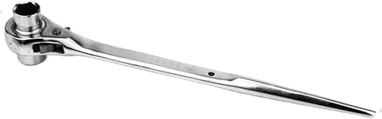 Spanner Set,Ratchet Spanner 17-22mm Socket Ratchet Wrench Universal Socket Podger Spanner Sharp End Hand Tools(17 to 19mm)