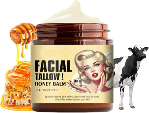 Beef Tallow Skincare, Tallow and Honey Balm Face Cream