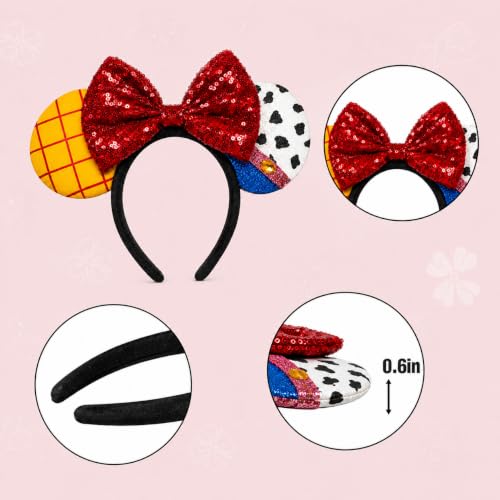 Image of FANYITY Mouse Ears Headbands for Girls Women Boys Party (TG-JXMSC)
