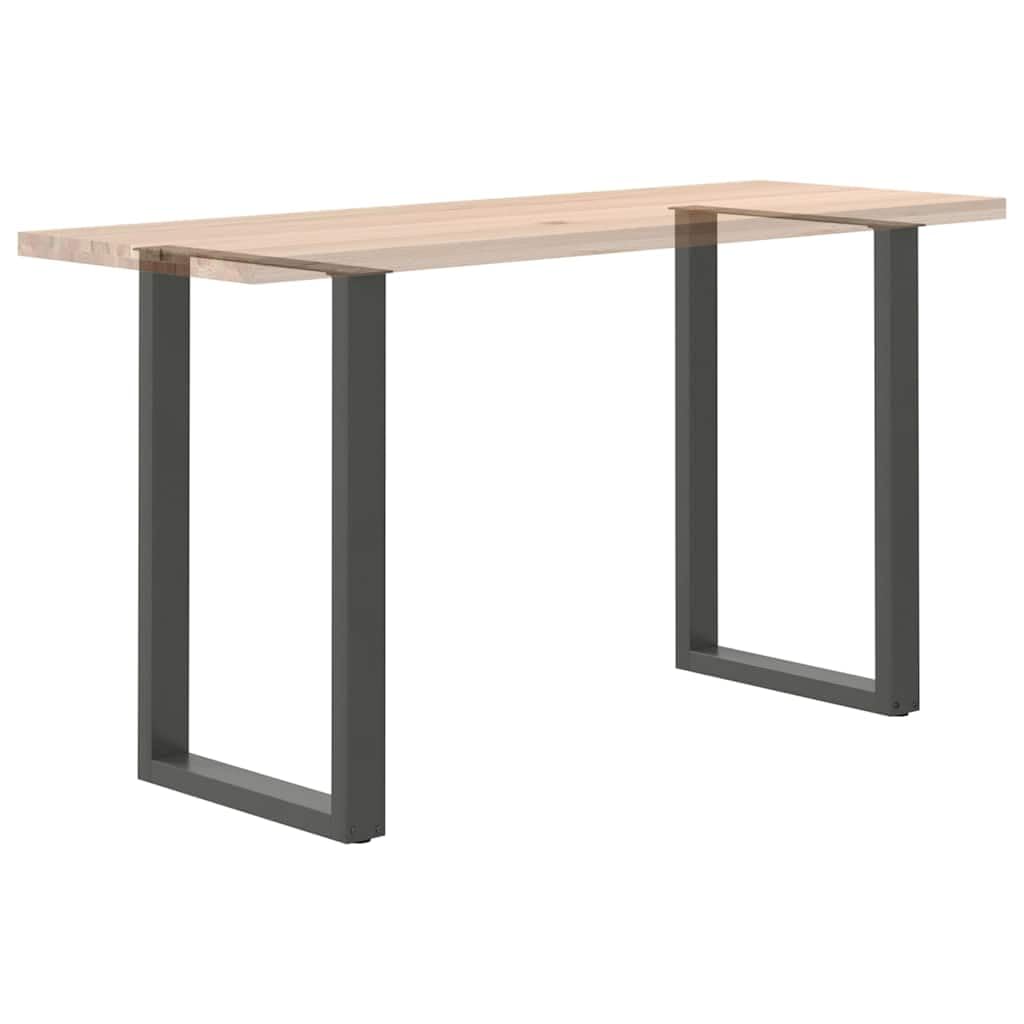 vidaXL Patas para Mesa de Bar en Forma de U (2 Unidades), Antracita, 60 x (90-91) cm, Acero