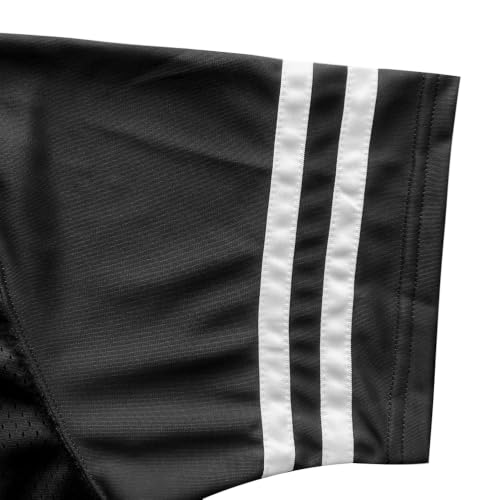 Fymkep Blank Football Jerseys Men Women Casual Sport Shirts W-Black L - image 5