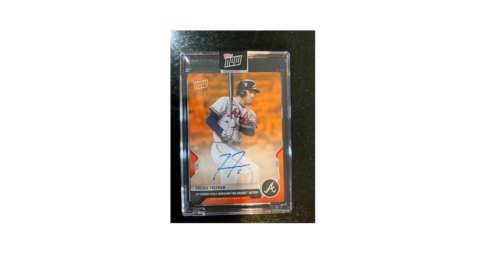 Amazon.com: 2021 TOPPS NOW FREDDIE FREEMAN 2nd CAREER CYCLE
