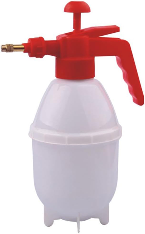 Operitacx Handheld Garden Pump Sprayer, Garden Pressure Water Spray Bottle, Adjustable Brass Nozzle, Lawn & Sprayers, Lawn Water Sprayer (1.5 L Red)