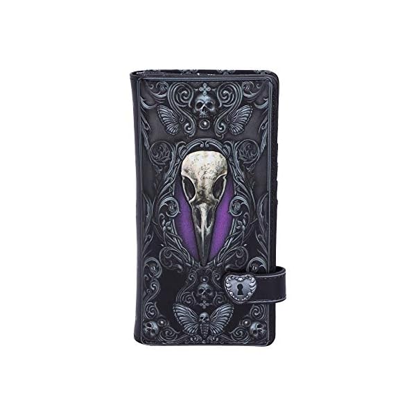 Nemesis Now B5117R0 Edgar Allen Poe Nevermore Raven Geldbörse, PU, Schwarz, 18,5 cm
