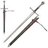 BENJUNC 23.3' Stainless Steel Aragon's Short Sword for Cosplay, Collection, Gifts