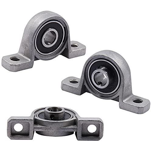 Lysee 3D Printer Parts & Accessories - T8 Screw Vertical Kit 3D Printer Parts Bearing Bracket Horizontal for Trapezoidal T8 Lead Screw+Screw+Coupling - (Size: 0.1MM, Color: Gray)