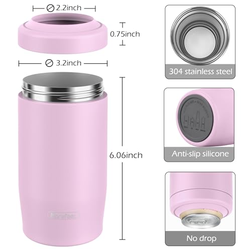 Image of Morefeel 4-in-1 Insulated Can Cooler for 12 oz Cans & Bottles