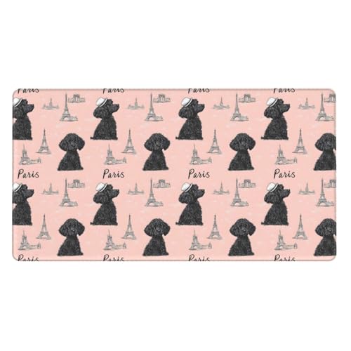Grand tapis de souris de jeu ours mignon 40,6 x 74,9 cm