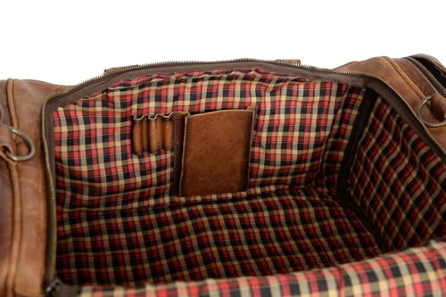 StS Ranchwear Western Duffel Bag Mens Tucson Leather Brown STS316744