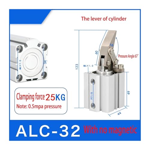 Cylindre de serrage ALC32 à double plaque de pression stable - 3