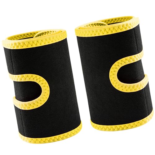 Obotsnoi Moldeador de brazo adelgazante de compresión para la parte superior del antebrazo para fitness, ejercicio, entrenamiento, pilates, correr, compresión muscular, amarillo, Talla única