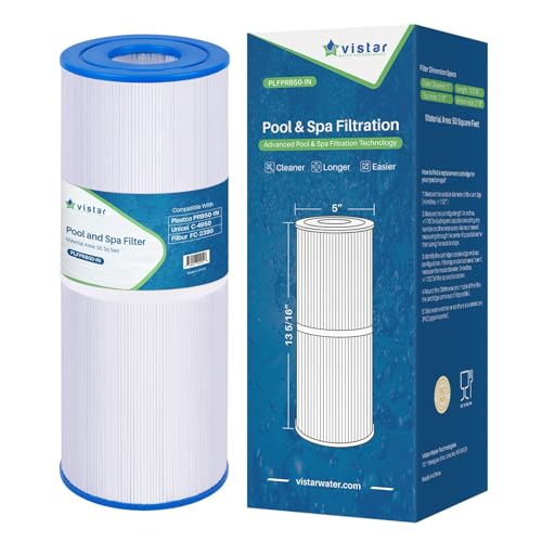 Vistar Water Technologies PRB50-IN Spa Filter Replaces Pleatco PRB50-IN, Unicel C-4950, PRB50IN, Filbur FC-2390, Jacuzzi J210/J220/J235/J245/J275, Guardian 413-212-02, 373045, 5X13 Spa Filter, 1 Pack