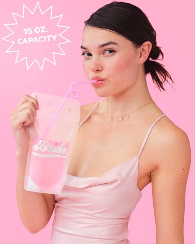 xo, Fetti Bachelorette Party Team Brides Drink Pouches 16 miniatura 3