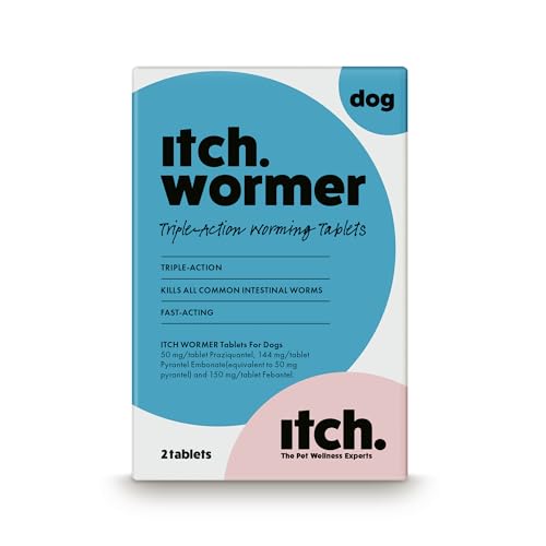 Itch Dog Wormer Tablets for Dogs (3kg 19kg) - 2 Tablets