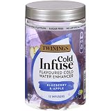 Twinings Cold Infuse Flavored Water Enhancer, Blueberry & Apple, 12 Infusers (Pack of 6)
