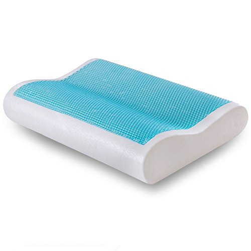 Comfort & Relax Gel Memory Foam Contour Pillow for Sleeping Cool and Neck