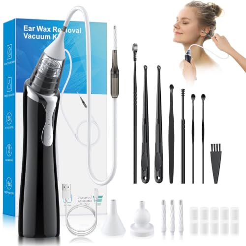 Ear Vacuum with 8 Pcs Picks