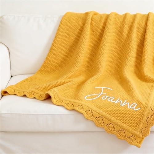 Couverture de bébé brodée avec nom : le cadeau de naissance idéal