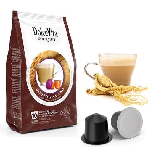 120 Capsule Compatibili con Nespresso GINSENG AMARO DOLCE VITA -