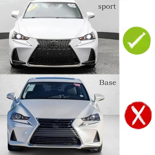 Difusor de parachoques trasero en fibra de carbono pintada para Lexus IS F-Sport 17-20 4