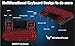 Wireless Mini Handheld Smart TV Remote Keyboard Touchpad Mouse Combo Controller For Android TV Box, Smart TV, X-Box, MacOS, PC Computer Window 10 11, Raspberry Pi 2,RGB Backlit (Not Support Bluetooth)