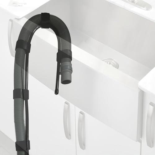 Universal Adjustable Washing Machine Drain Hose Holder Hook Flexible Laundry Tub Discharge Hose Clip - Perfect for firmly fixing the washing machine hose in the sink for drainage.- No Hose